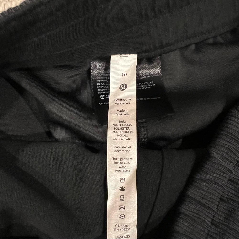 Lululemon | Ribbed Softstreme Mid-Rise Pant 32" Black Size 10 - Picture 11 of 15